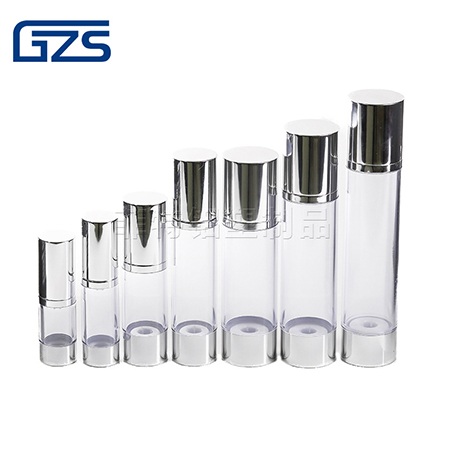 Aluminum Airless Bottle - bright silver plate