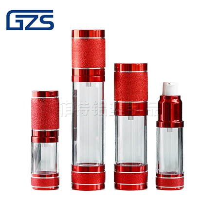 Aluminum Airless Bottle - red rolling sand
